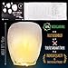 Sky High  Fully assembled and Fully biodegradable Chinese lanterns, 20-pack, white