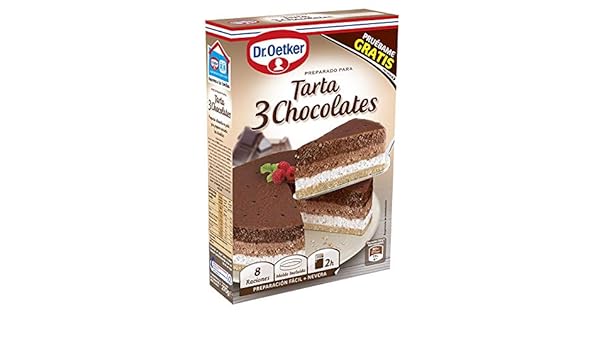 Dr. Oetker Tarta Tres Chocolates 1 Unidad 270 g: Amazon.es ...