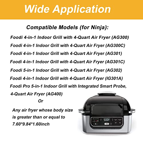 WADEO Grill Griddle Plate for Ninja Foodi Grill and Air Fryer, with