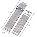 YISUYA 20mm Solid Milanese Mesh Stainless Steel Strap with Hook Buckle Classic Polished Silver Watch Band Straps 2.0cm