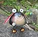 Metal Garden Art Decoration, Steel Ladybird Figurine with Solar Powered Animal Lights for Garden Patio and Lawn Decor and Yard Ornaments