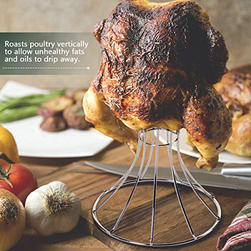 KAMaster Beer Can Chicken Holder Turkey Rack Big Green Egg Accessories