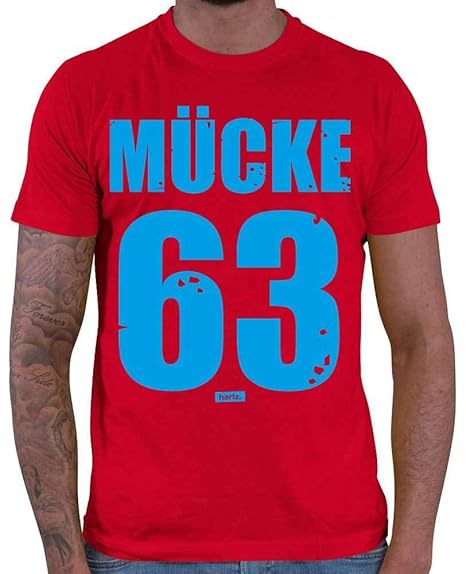 HARIZ Herren T-Shirt Mücke 63 Lustiger Spruch Plus Geschenkkarten