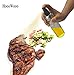 HoooWooo Glass Olive Oil Mister Sprayer with Stainless Steel Pump Top for Perfect Oil Blends