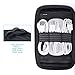 Comfyable Power Cord Holder Bag, Electronics Travel Organizer Case, Charger Cord Organizer, Electrical Cord Storage, Cable Wire Pouch, Black