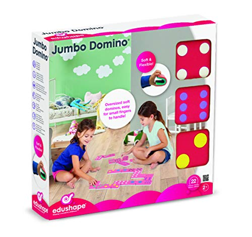 image for Edushape Jumbo Domino Set, 28 Piece, baby-boys, multi-colored