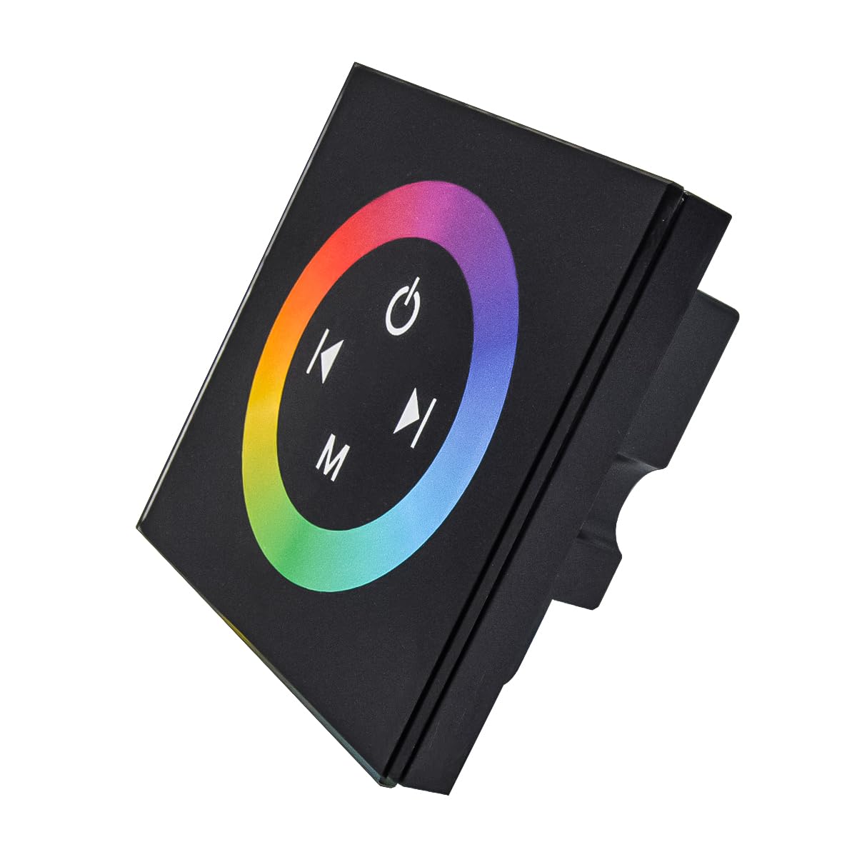 Tiardey Wall Mounted Touch Panel RGB Dimmer DC12-24V Full Color Controller for LED Strip Lighting