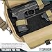 Savior Equipment Tactical Double Handgun Firearm Case Pistol Bag - Additional Magazine Storage Slots, Lockable Compartment w/Adjustable Shoulder Strap