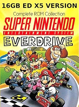 Amazon Com Loaded Microsd Card For Super Everdrive X5 Complete Snes Collection Hacks Homebrew Video Games