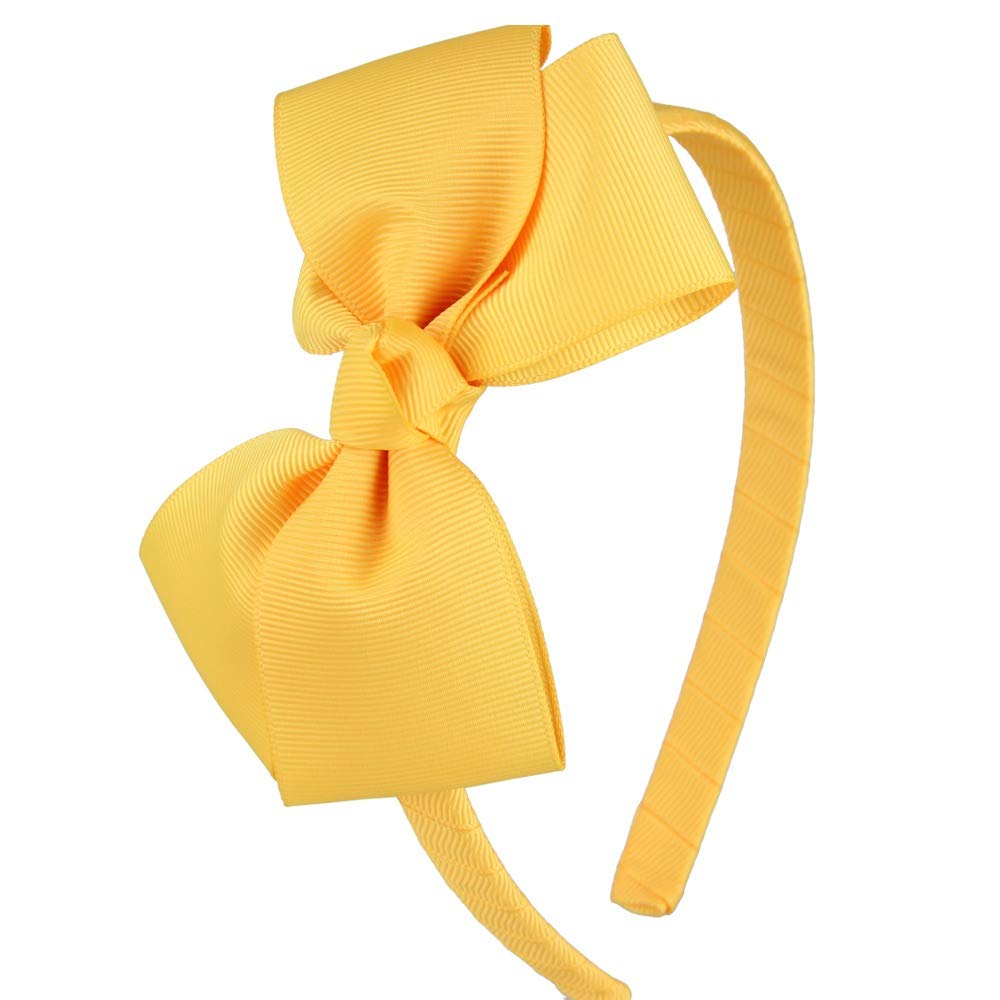 yellow headband bow