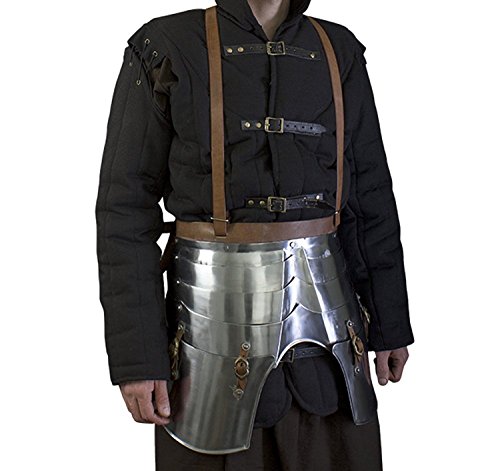 Armor Imperial Faulds and Tassets - LARP Medieval Leg Armor Metallic One Size