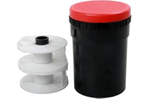 JIAN CHENG Liphontcta Ultra Universal Plastic Daylight Film Developing Tank for Film Sizes, 135 35mm, 120 and 220 Darkroom Kit Processing Equipment