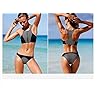 FQ-Butterfly-Womens-Swimsuit-Zipper-Sport-Top-Bottom-Bikini-Set