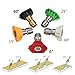 MATCC 5Pack Pressure Washer Spray Nozzles Tip Set Multiple Degrees Quick Connect for Gas Power Pressure Washers