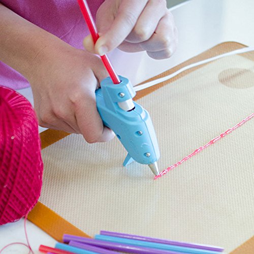 image for Hot Melt Glue Sticks,12 Colors Melt Heating Glue Gun Craft Sticks for 