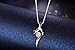 Sterling Silver Love Cubic Zirconia Pendant Necklace