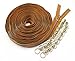 YaHoGa #5 Antique Brass Metallic Nylon Coil Zippers by The Yard Bulk Brown Tape 10 Yards with 20pcs Sliders for DIY Sewing Tailor Craft Bag (Anti-Brass Brown)