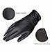 Vbiger Leahter Gloves Mens Outdoor Winter Gloves Warm Cycling Gloves In Black (Black, XL)