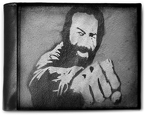 Wallet Bud Spencer, RFID Men's Bifold ID Case - Neonblond