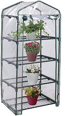 Jarad Green House Garden Portable Mini Outdoor 4 Shelves