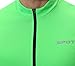 Spotti Men's Cycling Bike Jersey Short Sleeve with 3 Rear Pockets- Moisture Wicking, Breathable, Quick Dry Biking Shirt Green