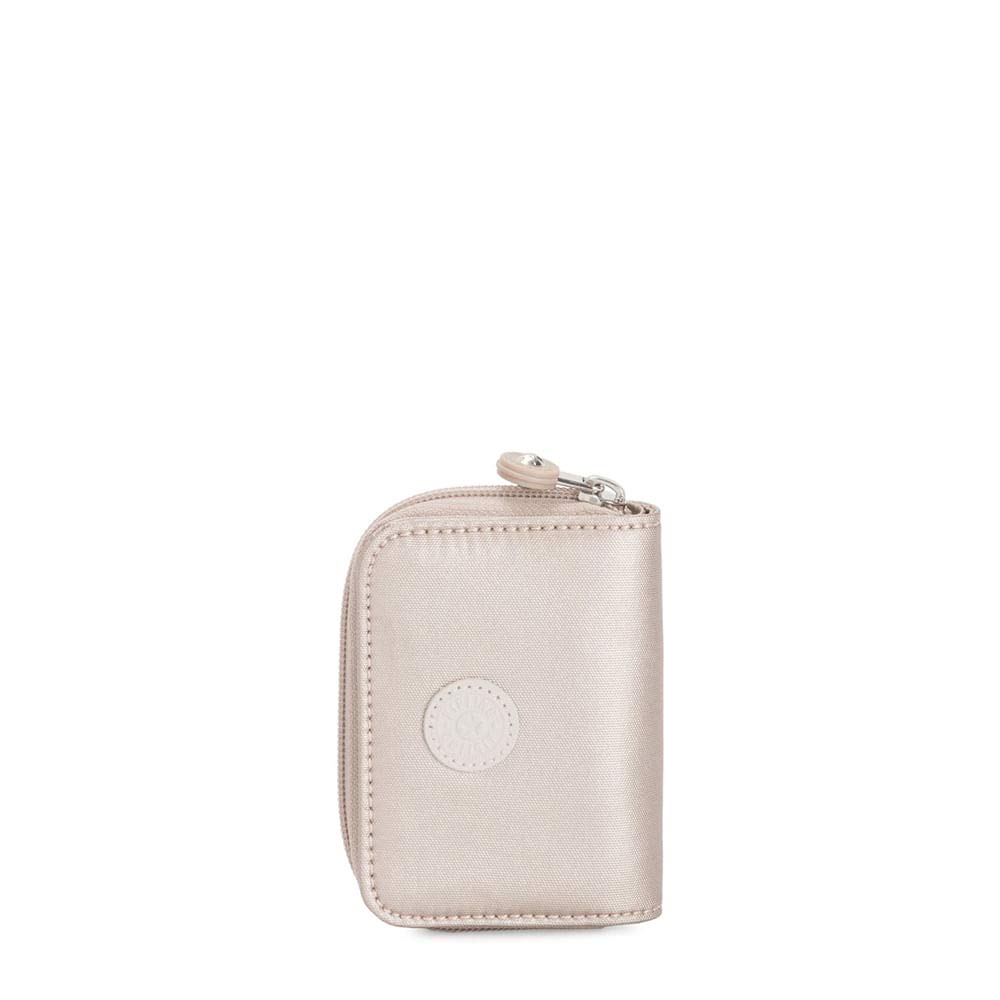 Kipling Tops Small Wallet, Metallic Glow (Silver)