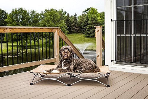 Carlson Pet Products Large Portable Pup Travel Pet Bed, Tan