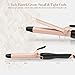 SwanMyst Curling Iron 1 Inch Ceramic Tourmaline Barrel, Hair Curling Wand with Anti-Scald Insulated Tip, Dual Voltage, 265°F - 430°F for All Hair Types with Heat Resistant Glove