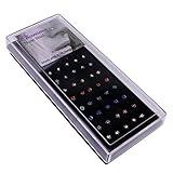 Charisma Stainless Steel Crystals Nose Studs Rings Pins Piercing Hypoallergenic Jewelry 40 Box Set