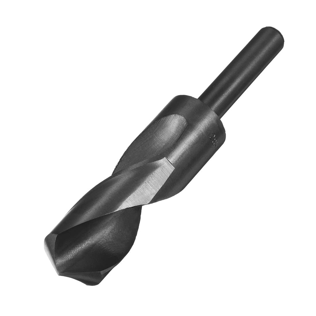 sourcing map Reduced Shank Drill Bit 28mm Black Nitride Coated with 1/2 Inch Straight Shank, High Speed Steel HSS 9341 Twist Drill Bit for Stainless Steel Alloy Metal Plastic