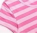 Suntasty Women's Nighties Cotton Chemise Striped Nightshirt Nightgown Robes(Pink,L,1001W)