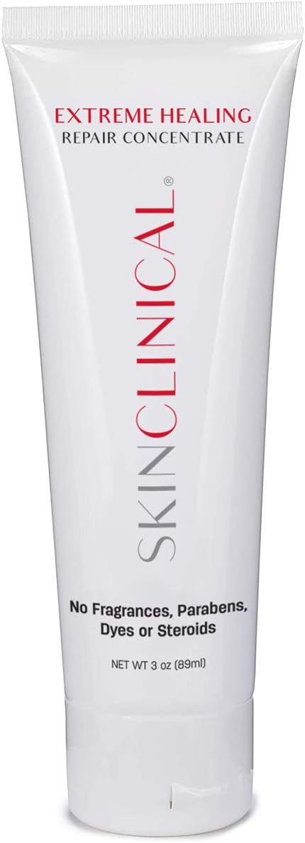 Skin Clinical Extreme Healing Repair Cream for Eczema, Psoriasis, Diabetic Ulcers, Dry Skin - Intensely Moisturizing, Paraben-Free Lotion for Severely Dry Damaged Irritated Skin, 3oz