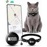 GPS Cat Tracker Collar for Android, Google Find Hub | No monthly fee; silicone holder included; lightweight for kittens, indoor &amp; outdoor cats; no SIM card