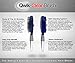 Self Cleaning Hair Brush - Easy Clean Detangle Brush or Comb - Retractable Brush Detangler for Wet or Dry Hair - Adults & Kids - by Qwik Clean - (Blue)