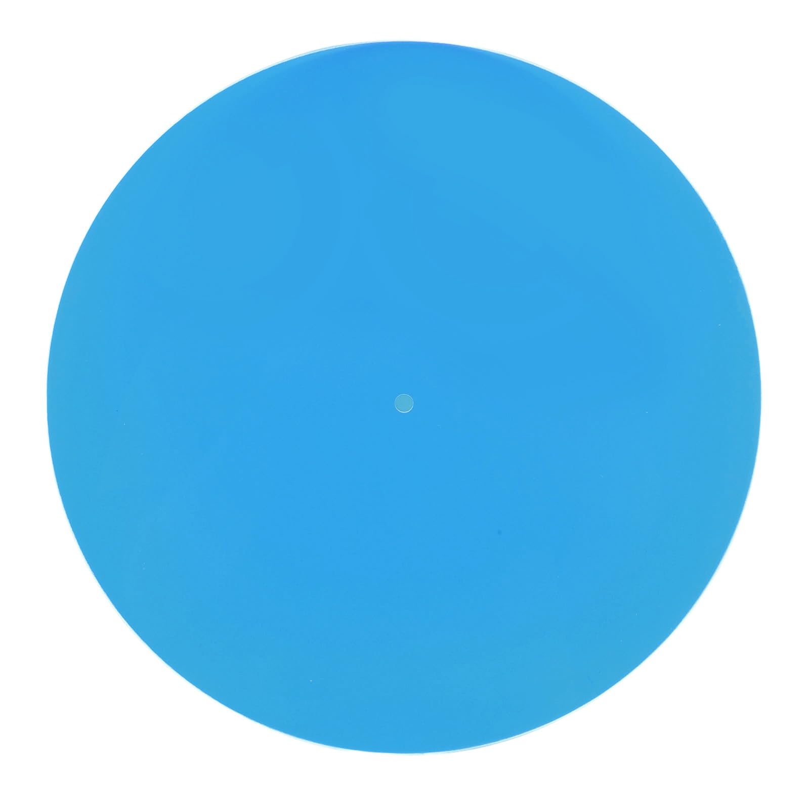 Acrylic Turntable Record Slip Mat, Turntable Slipmat Pad for LP Record Player 12 Inch, Smooth Sound Quality, Anti Vibration Turntable Platter Mat 300x300x3mm (Transparent Blue)