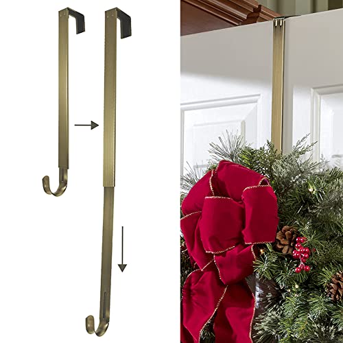 Haute Decor Adapt Adjustable Wreath Hanger (Antique Brass) — Over The