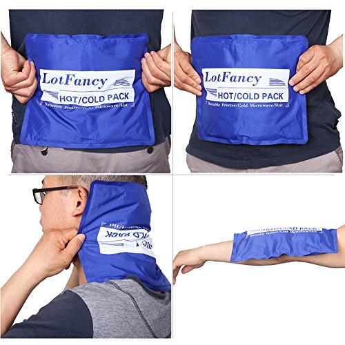 image for Reusable Gel Ice Pack for Hot Cold Therapy by LotFancy, Ideal for Inju