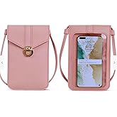 Touchscreen Mobile Phone 7-Inch with Clear Window, Adjustable Strap Lightweight for Travel, Shopping, Walking(Gray)