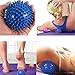 Massage Ball 3 Pack Spiky Massage Roller Balls for Plantar Fascitis Deep Tissue Foot, Back, Shoulder, Legs, Muscle Therapy - Hard Yoga Balls Porcupine Sensory Ball Set