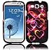 Colorful Hearts Design Hard Case Cover for SamsungGalaxy S3 i9300