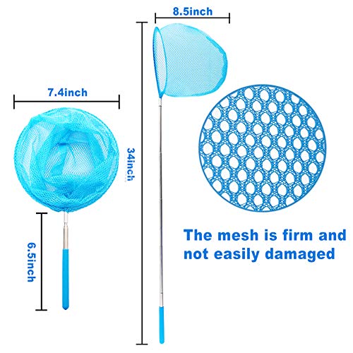Shindel Telescopic Butterfly Fishing Nets, 6 Pack Insect Catching Nets