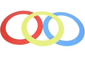 3PCS Set Juggling Acrobatics, Toss Ring Bracelet Props Throwing Jonglierringe 32 Cm Hand Clown Toy Blue Red Yellow