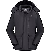 CAMEL CROWN Men's Waterproof Ski Jackets Winter Coats Snow Jacket Adjustable Fleece Windbreaker Windproof Outdoor RainJackets