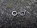 Ouroboros snake earring 0.55 inch (14 or 12 mm) sterling silver Handcrafted unisex earring