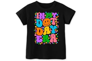 HRCFBK Kids Toddler Little Boys Girls Dot Day T-Shirt Short Sleeve Happy Dot Day Polka Dot T-Shirt Tops
