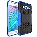 Galaxy J3V Case, J3 Case, J36V Case, Skmy Military Tires Leather and Kickstand with Shockproof and Anti-Scratch and Non-Slip Case for Samsung Galaxy J3 / J3 V, Galaxy Sol/Sky, Express Prime(Blue)