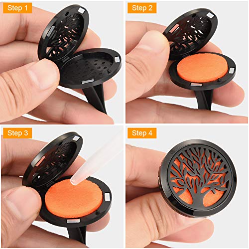 4 Tatuo+Stainless+Aromatherapy+Replacement+Patterns+Black