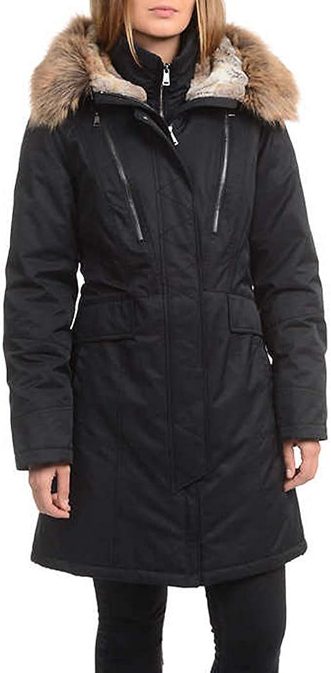 1 Madison Expedition Women's Faux Fur Hooded Parka Jacket Amazon.co.uk