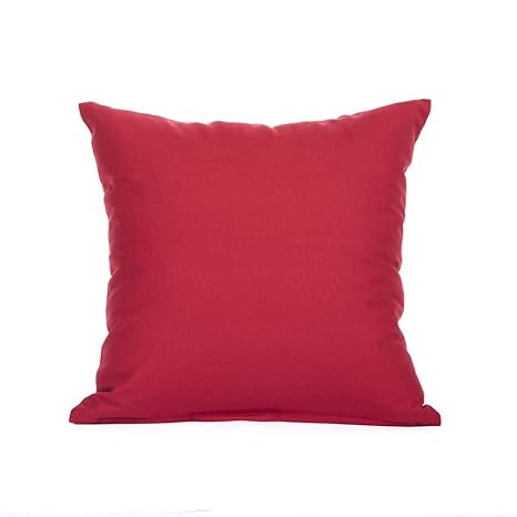 Amazon Com Silver Fern Decor 26 X 26 Solid Red Oversized Euro