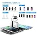 Wireless Charger 4 in 1 Wireless Charging Dock Compatible with iWatch, Airpods and Apple Pen Charging Station Qi Fast Wireless Charging Stand Compatible with iPhone 11 Pro /11/XR/Xs Max/Xs/X/8 Plus/8